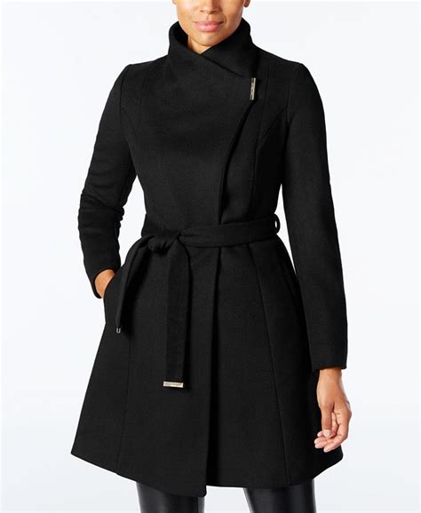 michael kors wool coat mens|michael kors belted walker coat.